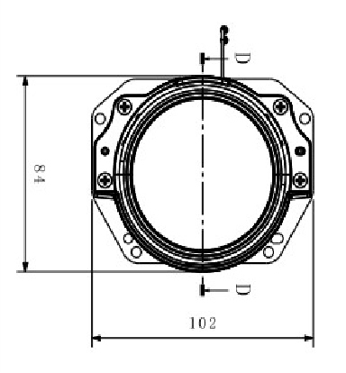 HH1-068-01T ऑटोमोटिव एलईडी लेंस के लिए Geely Emgrand EC7-RV