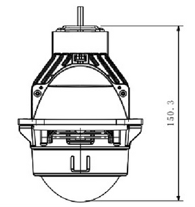 HH1-068-01T ऑटोमोटिव एलईडी लेंस के लिए Geely Emgrand EC7-RV