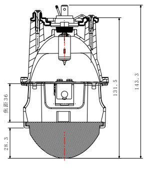 होंडा सिविक लाइटिंग के लिए HH1-057-13T हलोजन लेंस