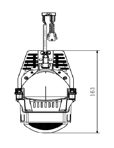 HH1-084-01T एलईडी प्रोजेक्टर लेंस लेजर ऑटोमैटिक लाइटिंग सिस्टम चांगन काइचेन के लिए